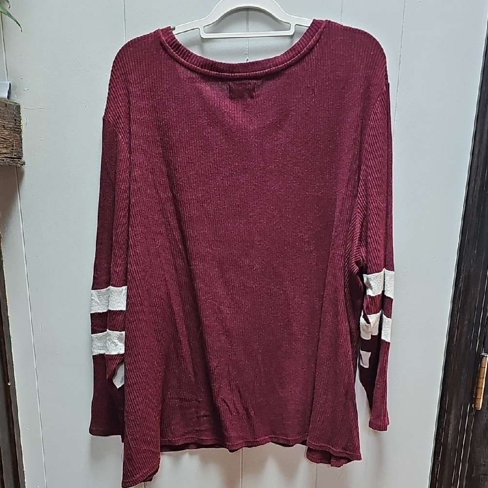 Maurices Varsity Striped Long Sleeve Tee - Picture 2 of 4